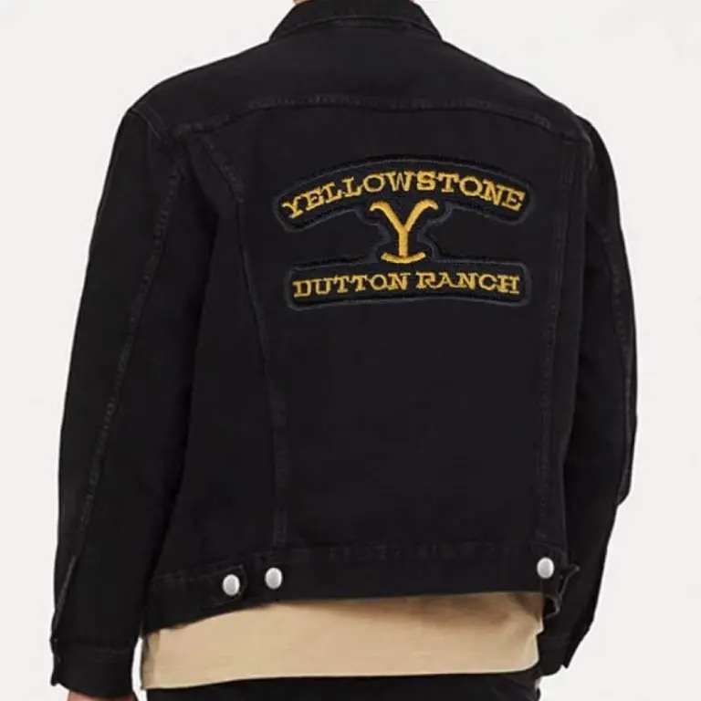 Dutton Ranch Yellowstone Black Denim Jacket