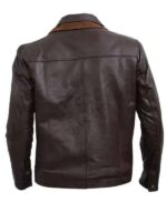 Gil Birmingham Yellowstone Dark Leather Brown Jacket
