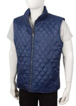 John Dutton Yellowstone Blue Quilted Vest