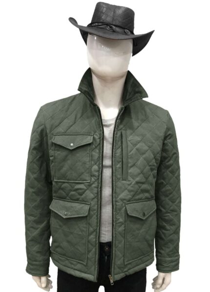 John Dutton Yellowstone Green Quilted Jacket