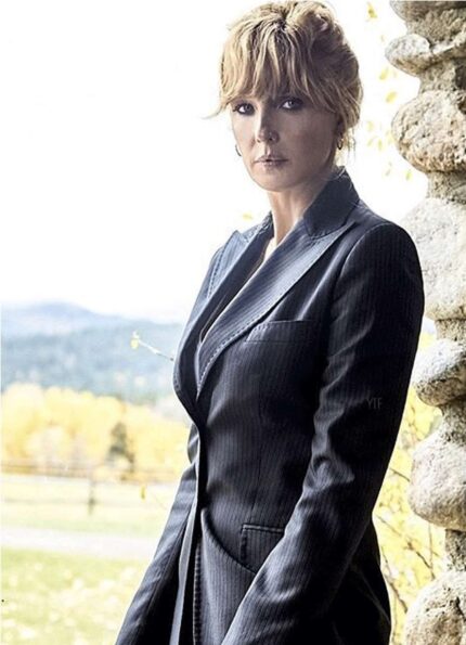 Kelly Reilly Yellowstone Beth Dutton Cotton Coat