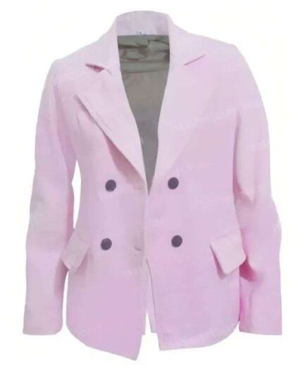 Yellowstone Heather Hemmens Pink Wool Coat