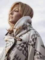 Yellowstone Kelly Reilly White Poncho Cloak Coat