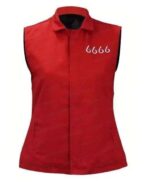 Yellowstone S04 Kathryn Kelly Red Vest