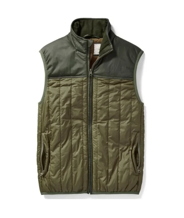 Cole Hauser Yellowstone Rip Wheeler Green Quilted Vest