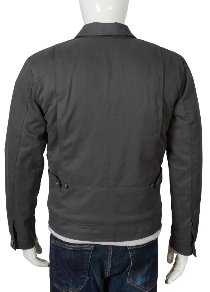 Kevin Costner Grey Cotton Jacket