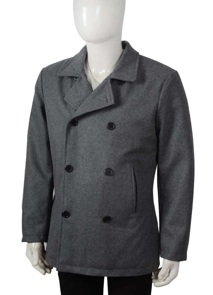 Ryan Bingham Yellowstone Grey Wool Coat