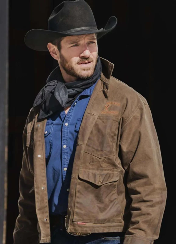 Ryan Yellowstone Brown Leather Jacket
