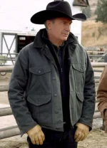 Yellowstone S02 John Dutton Grey Cotton Jacket