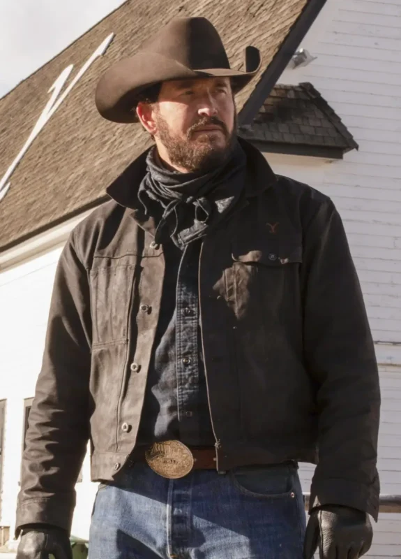 Yellowstone S05 Rip Wheeler Black Suede Jacket